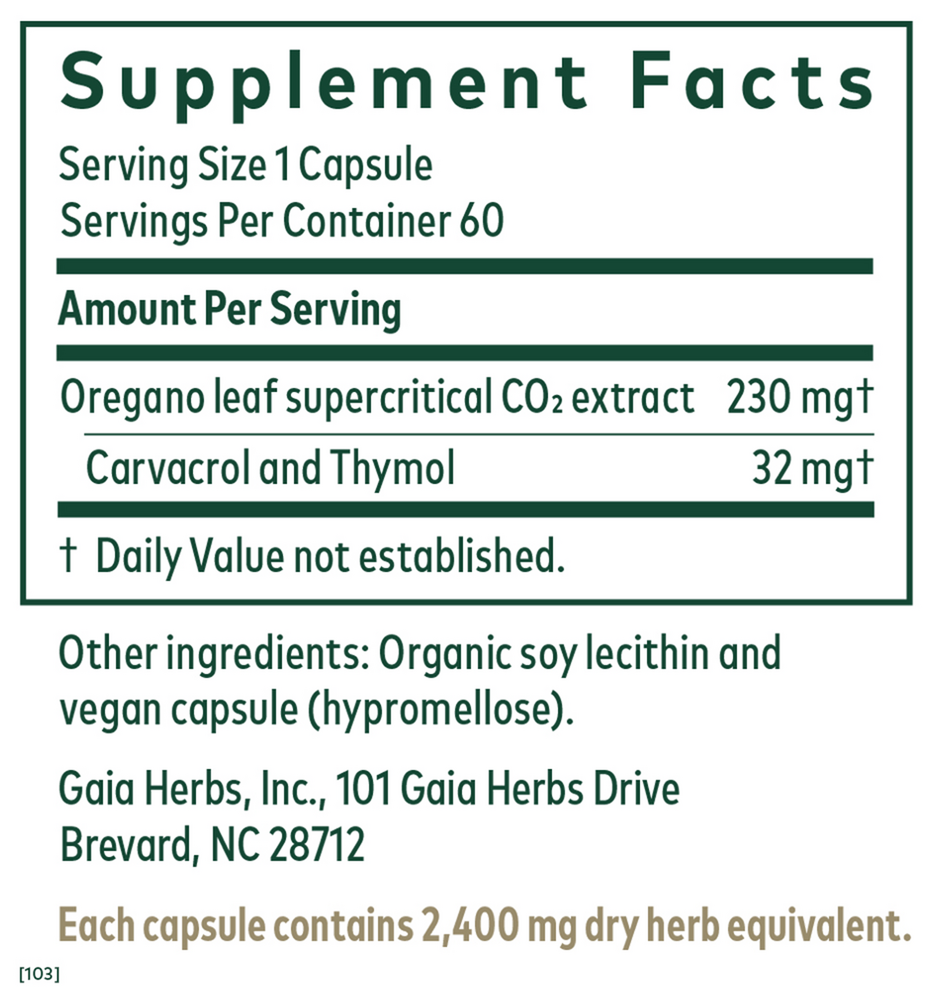 Oil of Oregano by Gaia PRO